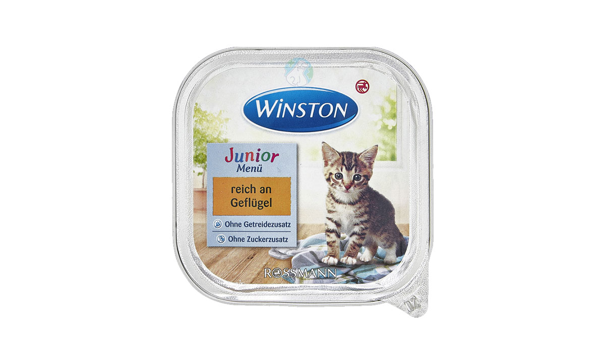 ووم بچه گربه با طعم مرغ 100 گرمی winston